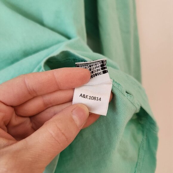 Spirit Jersey Long Sleeve T-Shirt Tee Mint Green Alpha Sigma Tau Epsilon Nu XS - Picture 9 of 9